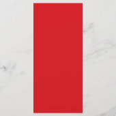 Menu de dîner du cerf rouge de la fête de Noël (Dos)