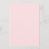 Menu de dîner floral rose pâle et gris ardoise (Dos)