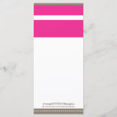 Menu de douche de hochet de bébé de monogramme (Dos)