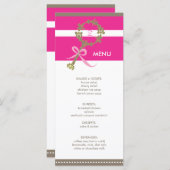 Menu de douche de hochet de bébé de monogramme (Devant / Derrière)