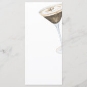 Menu de douche de mariage où l'amour se prépare (Dos)