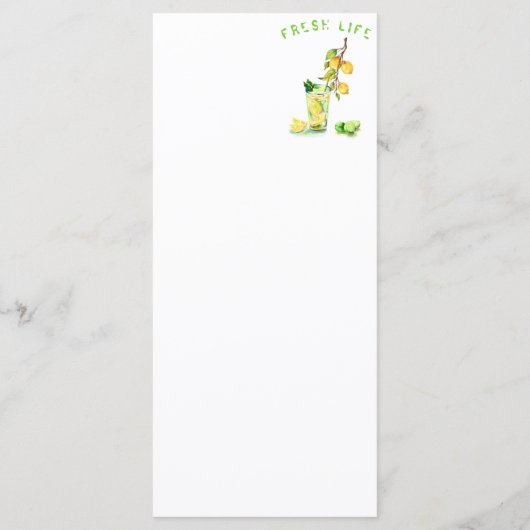 Menu de fête avec jus de citron Cool Boisson - Vot (Dos)