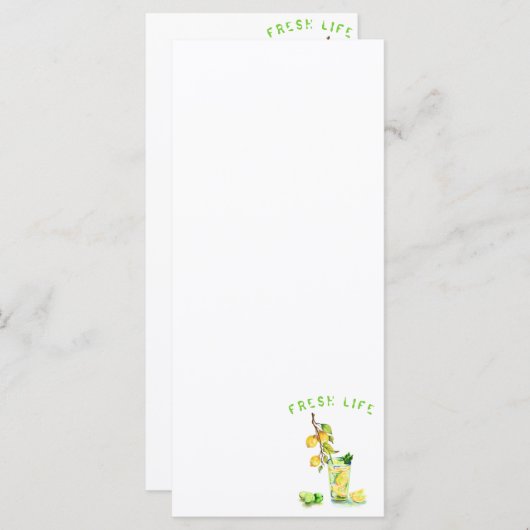 Menu de fête avec jus de citron Cool Boisson - Vot (Devant / Derrière)