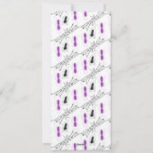 Menu de fête d'anniversaire de gribouillages d'ara (Dos)