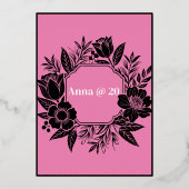 Menu de fête d'anniversaire sur le thème du papill (Verso)