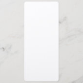 Menu de fête de dîner de crabe dessin de crabe (Dos)