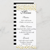 Menu de fête de mariage (Devant / Derrière)