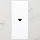 Menu de Fête des mariées Mariage de script moderne (Dos)