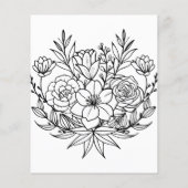 Menu de fête glamour or rose (Dos)