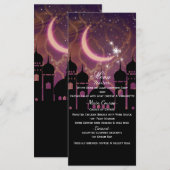 Menu de fête marocain moyen-oriental Nuits arabes (Devant / Derrière)