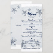 Menu de fête sur la plage bleue avec étoiles de me (Devant / Derrière)