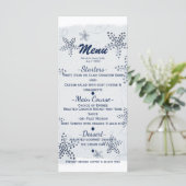 Menu de fête sur la plage bleue avec étoiles de me (Debout devant)