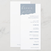 Menu de Fille Dusty Blue Italien (Devant / Derrière)