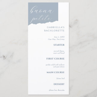 Menu de Fille Dusty Blue Italien