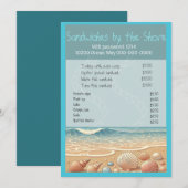 Menu de Flat Beach (Devant / Derrière)