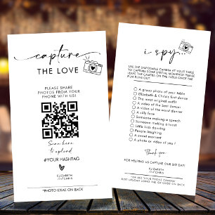 Menu de jeu de mariage Capture The Love Photo I Sp