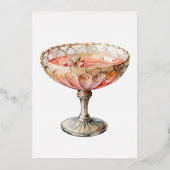 Menu de la barre de cocktails Gold Foiled Party (Verso)