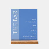Menu de la barre de Mariages Blue Two Tone (Recto)