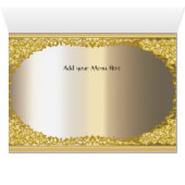 Menu de la carte de place de l'apparence or et mét (Intérieur Horizontal (Bas))