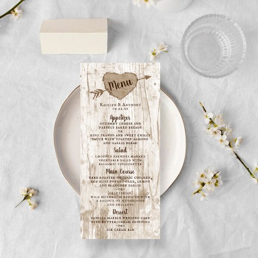 Menu de la collection de Mariages d'arbre cardiaqu