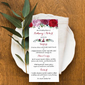 Menu de la collection de Mariages floraux romantiq