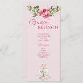 Menu de la douche de mariée parisienne (Devant / Derrière)