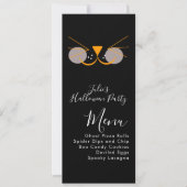 Menu de la fête de costume de chat mignon d'Hallow (Devant)