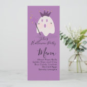 Menu de la fête de costume de fantôme mignon Hallo (Debout devant)