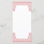 Menu de la fête des déesses en rose (Dos)