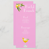 Menu de la Fête des mariées principale de l'Aperol (Devant / Derrière)