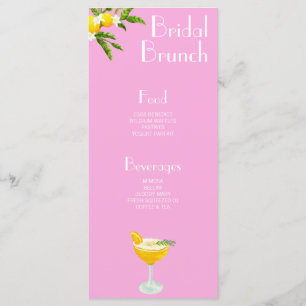 Menu de la Fête des mariées principale de l'Aperol