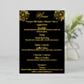 Menu de la fête Élégance Florale (Debout devant)