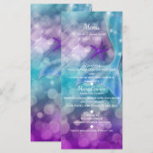 Menu de la fête enchantée sous la mer Queue de sir (Devant / Derrière)