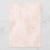 Menu de la frontière du Fiançailles Mariage floral (Dos)