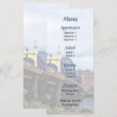 Menu de la mariée de Smithfield St à Pittsburgh Sk (Devant / Derrière)