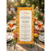 Menu de la soirée Citrus Aperol Spritz