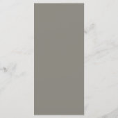 Menu de l'événement de verdure enneigée (Dos)