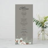 Menu de l'événement de verdure enneigée (Debout devant)