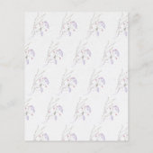 Menu de l'événement Delicice Fleur sauvage Calligr (Dos)