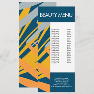 Menu de Maquillage de Beauté Moderne à Motif Tropi