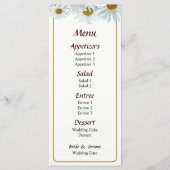 Menu de marguerites blanches... (Devant)