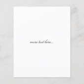 Menu de mariage (Dos)