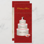 Menu de mariage (Devant / Derrière)