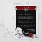 Menu de mariage (Devant / Derrière)