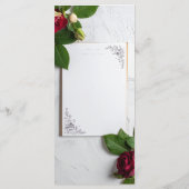 menu de mariage (Dos)
