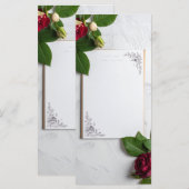 menu de mariage (Devant / Derrière)