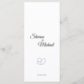 Menu de mariage (Dos)
