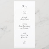 Menu de mariage (Devant)