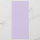 Menu de mariage à l'aquarelle florale violette Boh (Dos)