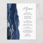 Menu de mariage à l'écriture manuscrite en agate a (Devant)
